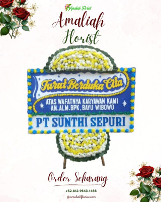 Papan Bunga Duka di Karang Anyar